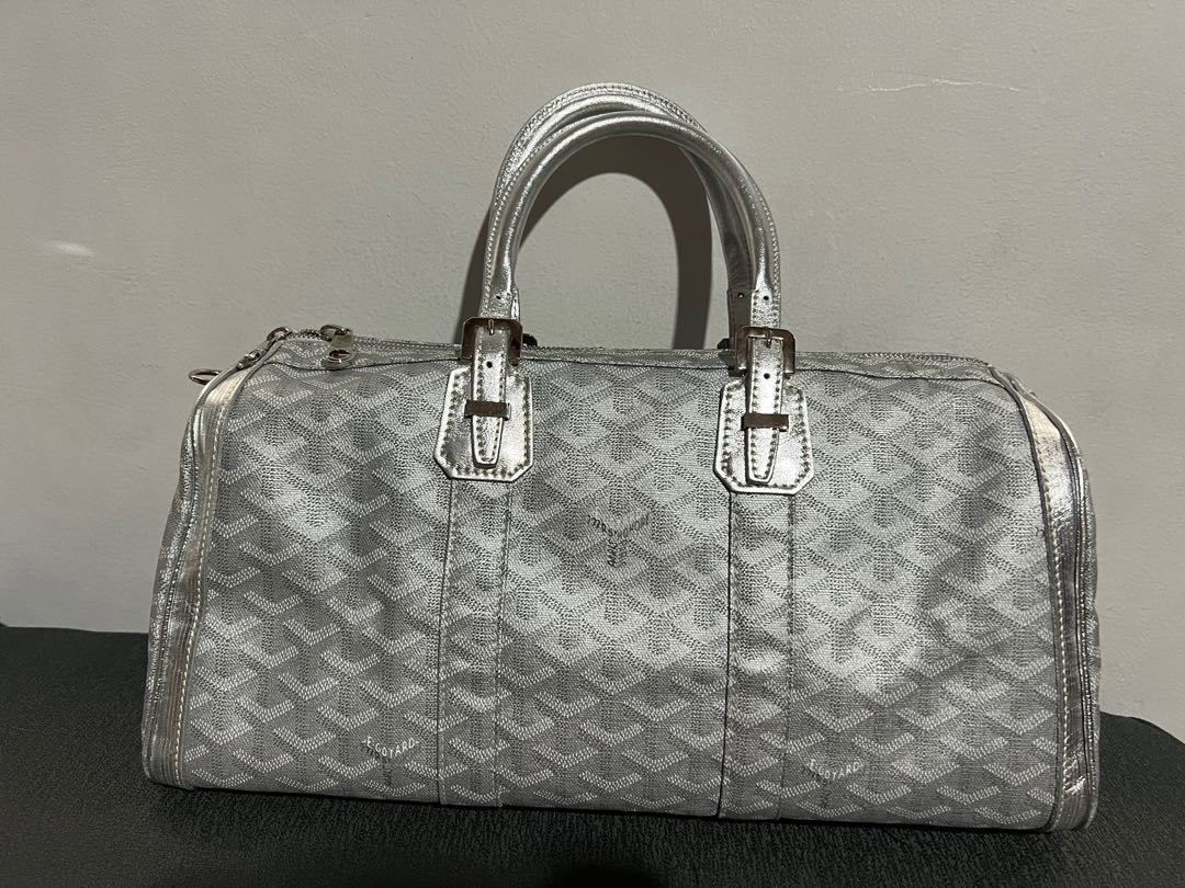 Goyard, Bags, Rare Brand New Limited Edition Silver Goyard Croisiere 35  Handmade Paris