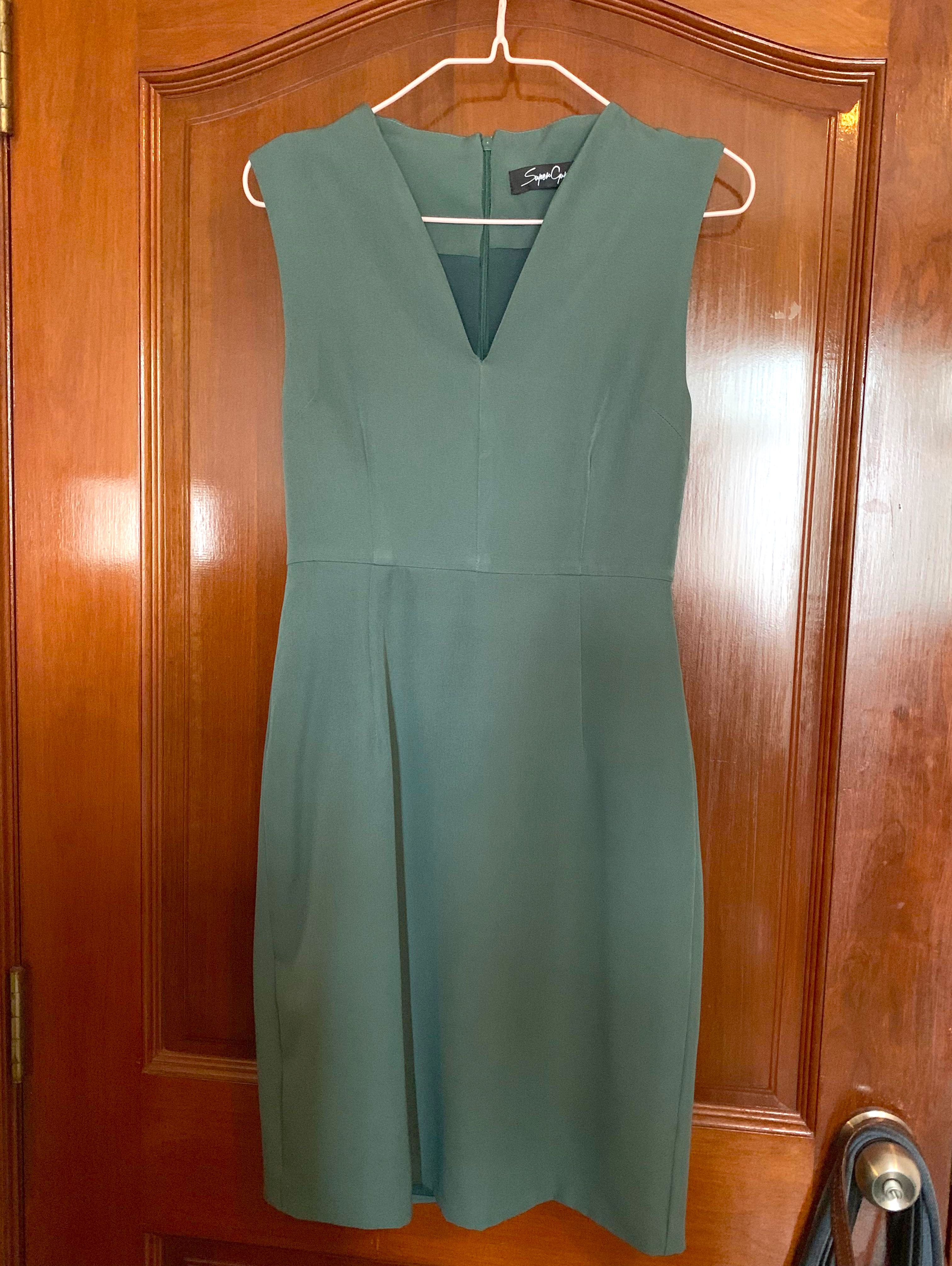Green Office Dress, Women's Fashion, Dresses & Sets, Dresses on Carousell