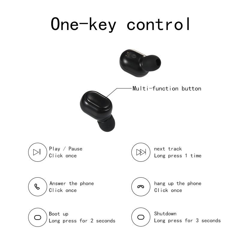 Grotic TWS Earphone Bluetooth Musik Media Aksesoris di Carousell
