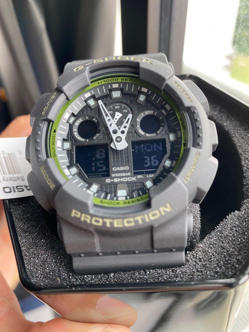G SHOCK GA 100 Army Green