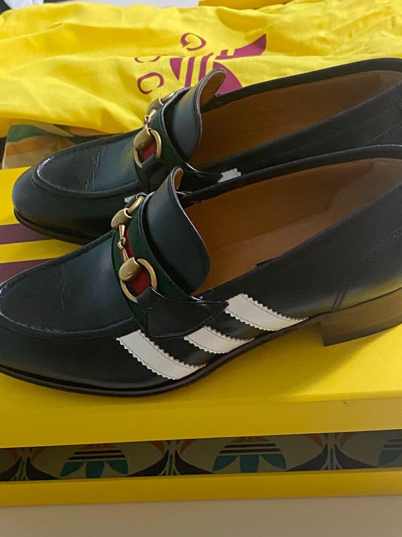 Gucci Adidas Loafers size , Women's Fashion, Footwear, Loafers on  Carousell