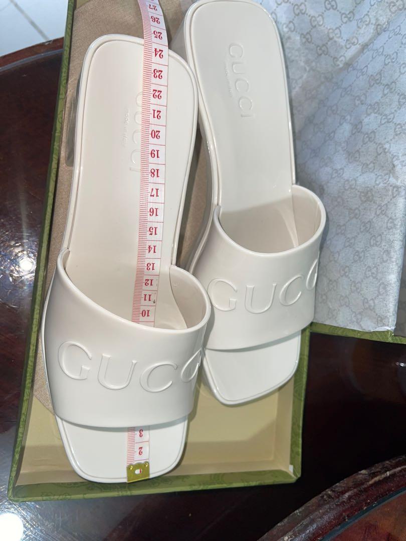 gucci jelly sandals pink