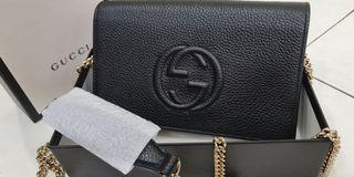 💋 GUCCI SOHO HOBO TWO WAY BAG, Luxury, Bags & Wallets on Carousell