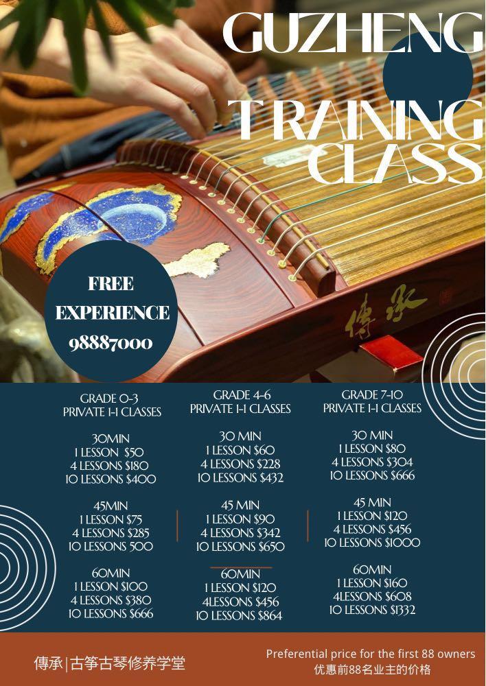 Guzheng Guqin special course Guzheng lessons, Hobbies & Toys