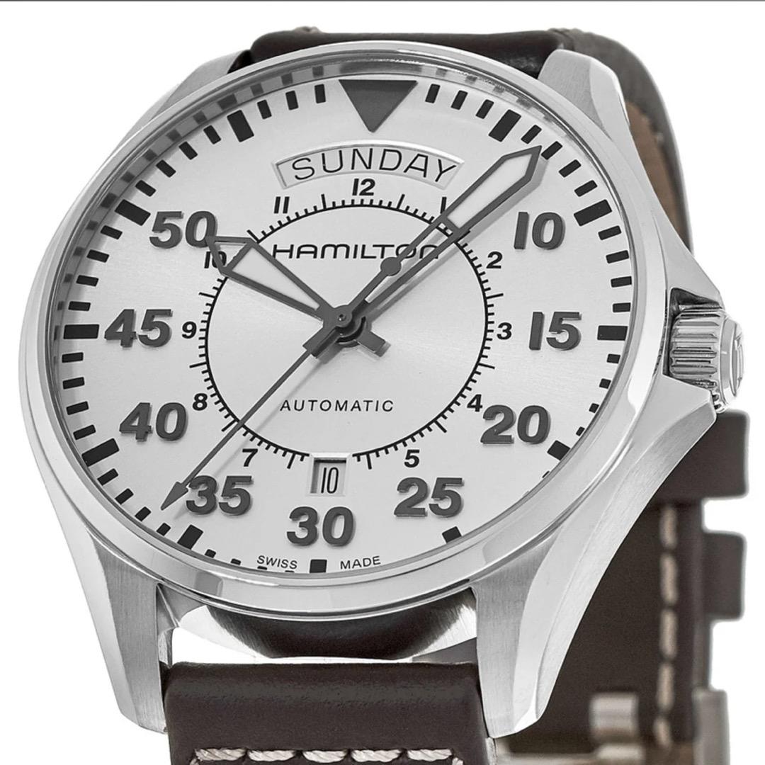 Hamilton Khaki Aviation Pilot Day Date Auto 42mm H64615555