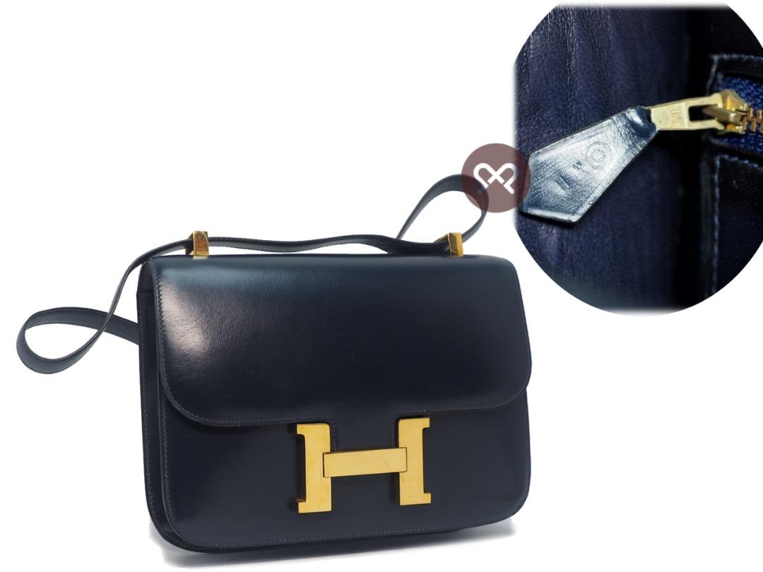 Hermes Constance Graphite & Blue 23cm