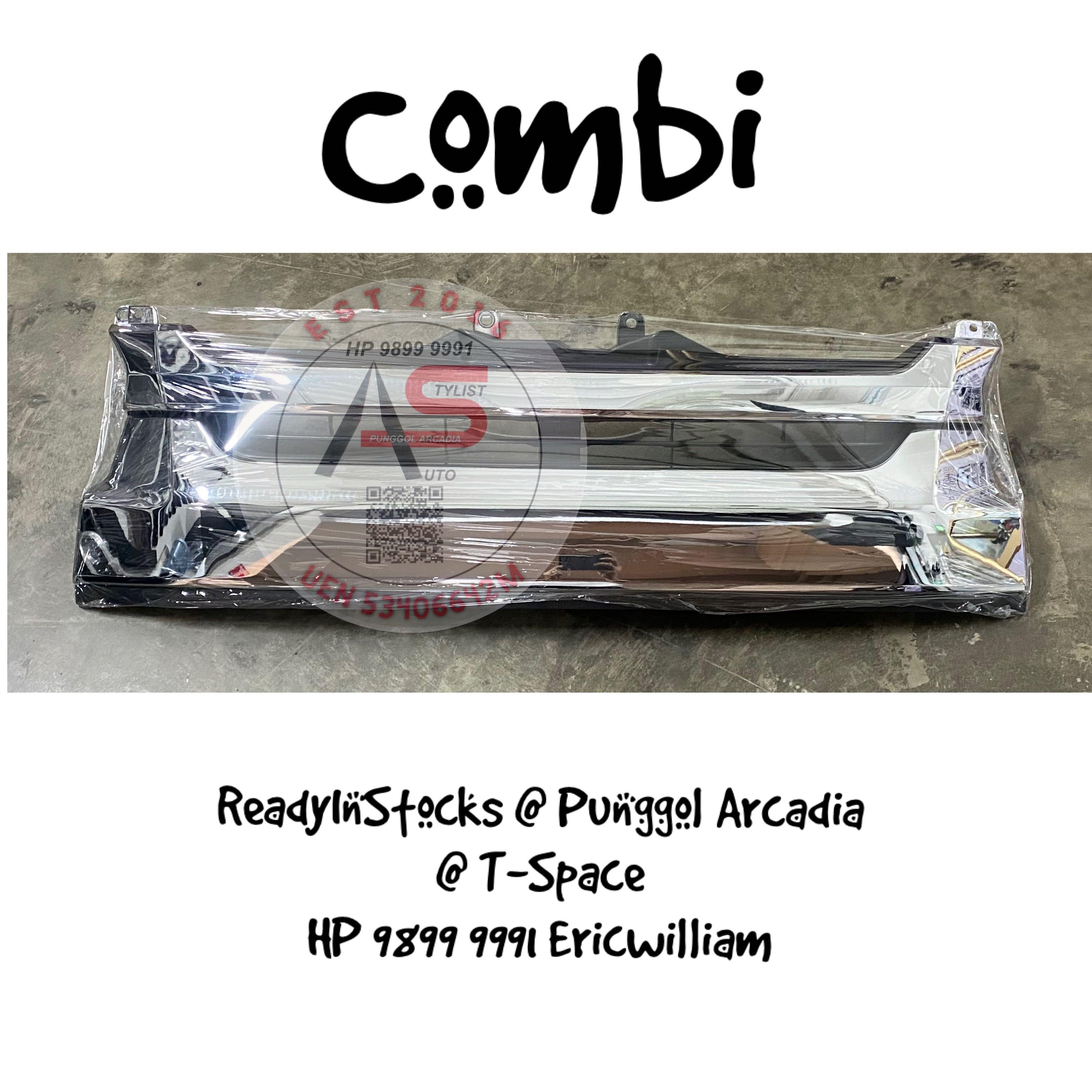 Hiace Accessories - Parts Combi High Roof Front Chrome Grill ...