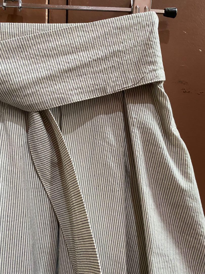 H&m striped midi skirt clearance