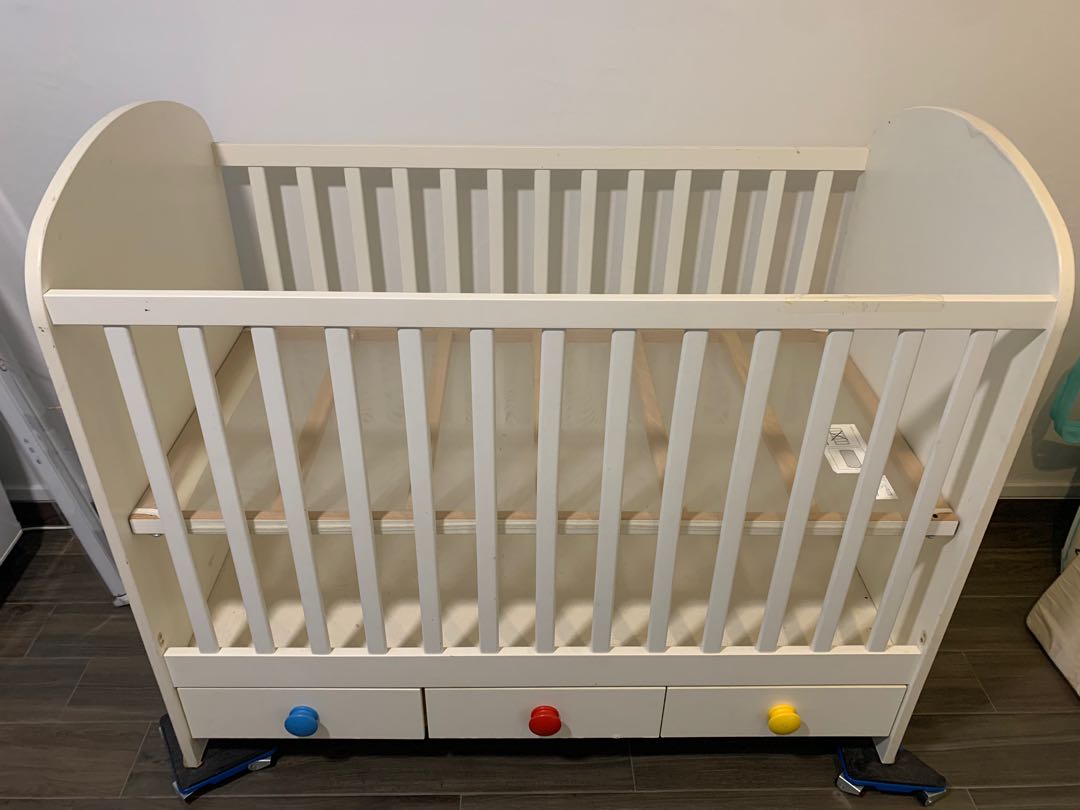 IKEA baby cot, Babies & Kids, Baby Nursery & Kids Furniture, Cots