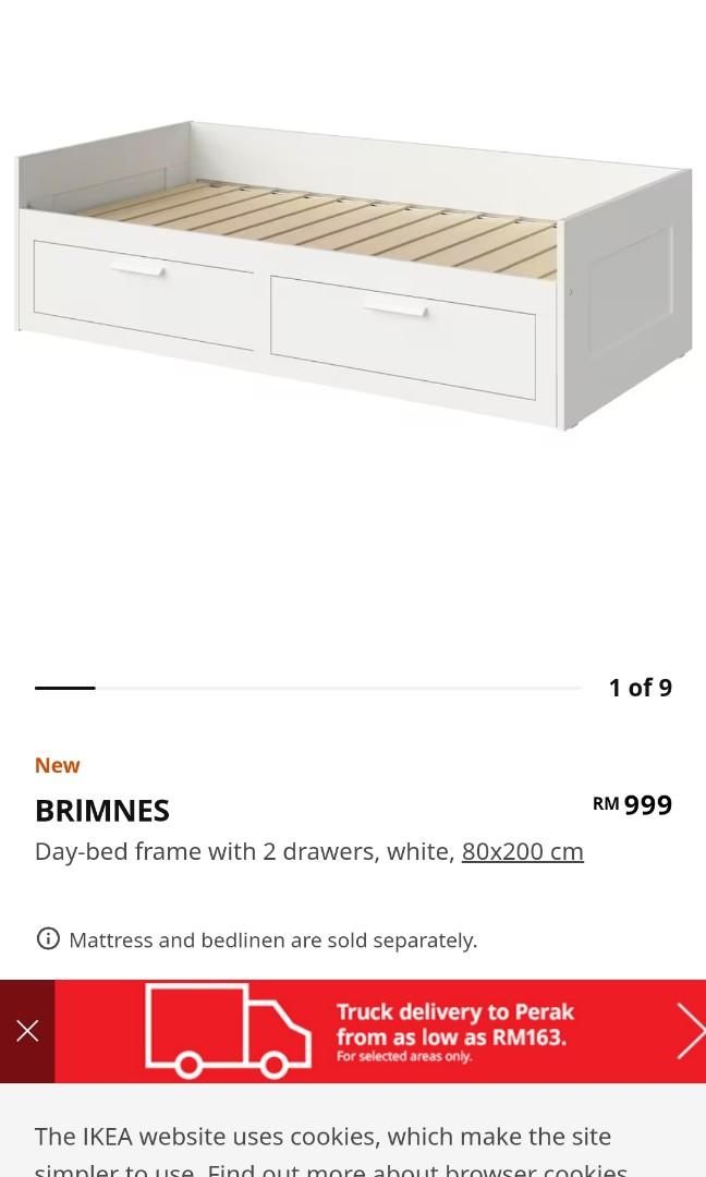 Ikea bed, Furniture & Home Living, Furniture, Bed Frames & Mattresses