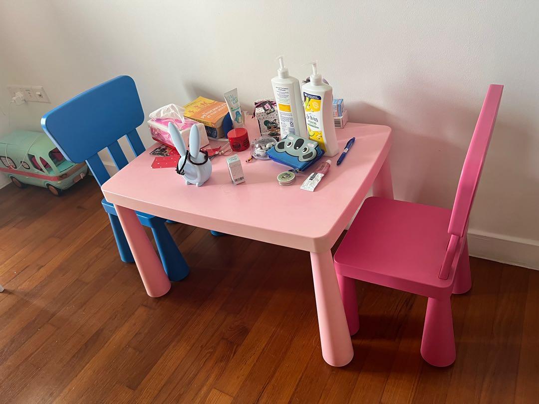 IKEA children table chair set, Furniture & Home Living, Furniture