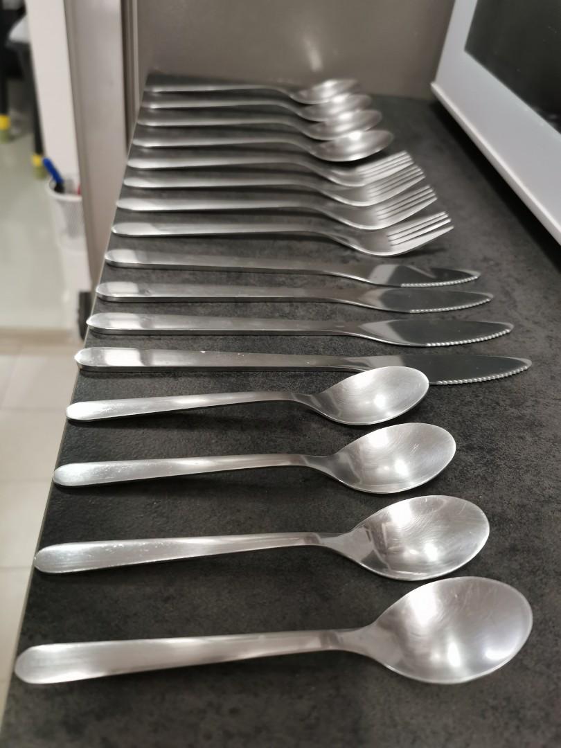 IKEA Fornuft 16piece Cutlery Set, Stainless Steel, Furniture & Home