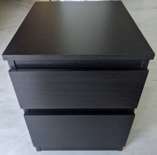 IKEA MALM 2 drawer side table & LACK Coffee table, Furniture & Home