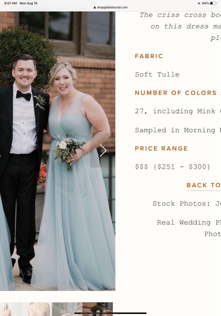 Jenny Yoo Tulle Bridesmaid Dress, Women's Fashion, Dresses & Sets