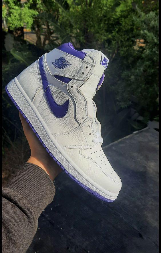 Purple metallic hot sale jordan 1