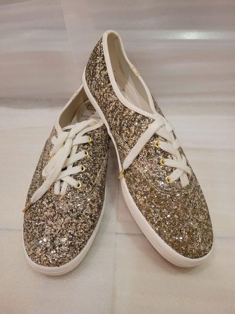 Keds x kate spade new york Ladies Champion Glitter Rose Gold, Women's  Fashion, Footwear, Sneakers on Carousell