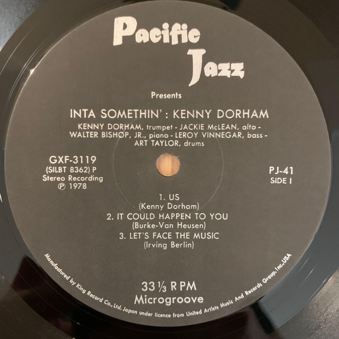 Kenny Dorham & Jackie McLean – Inta Somethin', 1992 Pacific Jazz – PJ-0041 Japan Vinyl LP + Obi