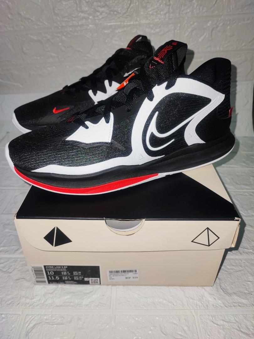 kyrie 4 low white and black