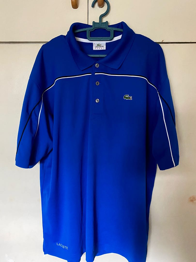Lacoste Blue Polo Shirt, Men's Fashion, Tops & Sets, Tshirts & Polo ...