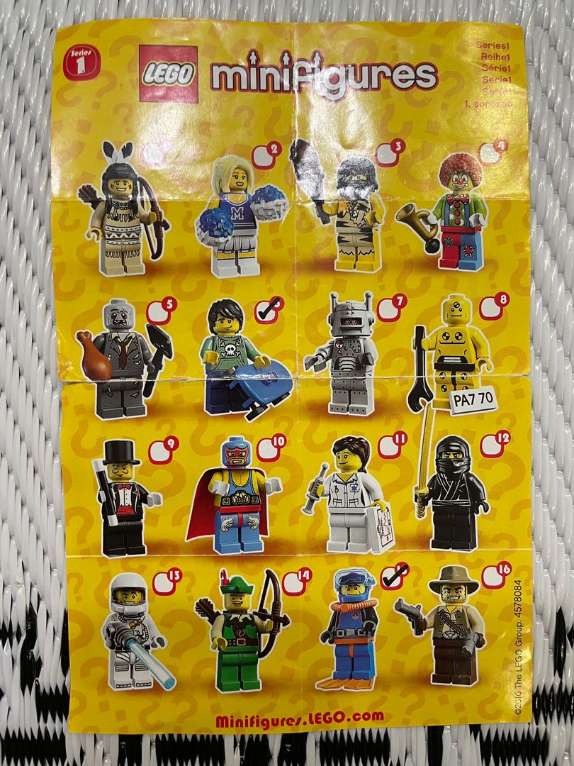 Lego Minifigures Series 1 Skate Boarder Diver Hobbies Toys