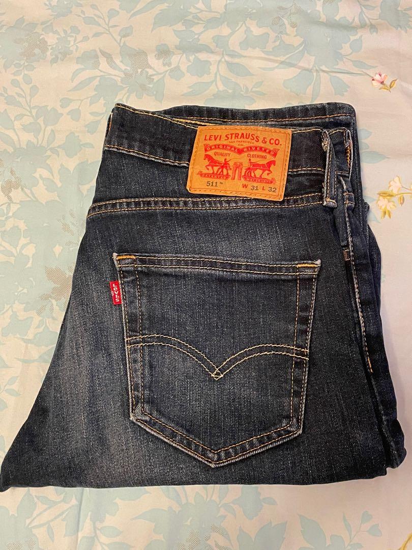 Levis Jeans 511 size W31 L32, Men's Fashion, Bottoms, Jeans on Carousell