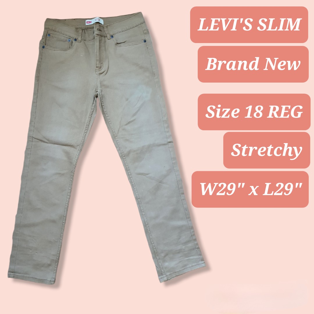 LEVI'S SLIM 511 | Size 18 REG | Brand New item with Some Defect, Women's  Fashion, Bottoms, Jeans & Leggings on Carousell