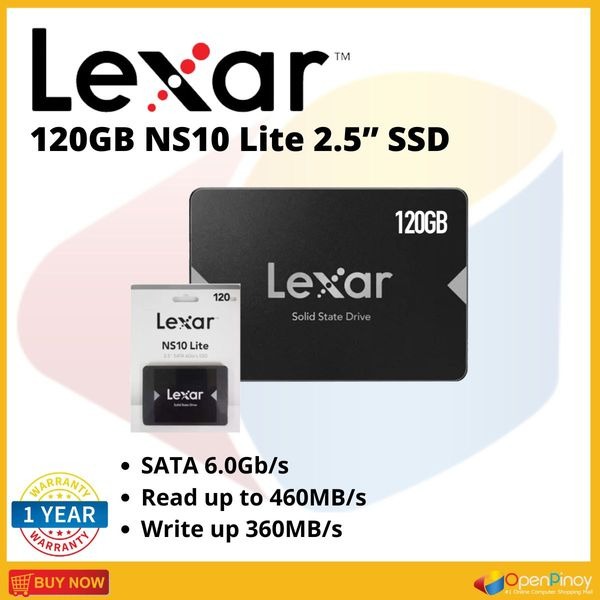LEXAR 120GB NS10 Lite 2.5 SSD