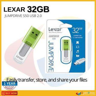LEXAR FD 32GB JUMPDRIVE S50 USB 2.0