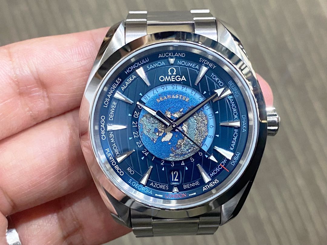 Like New Mar 21 Local Omega Aqua Terra GMT Worldtimer Bracelet