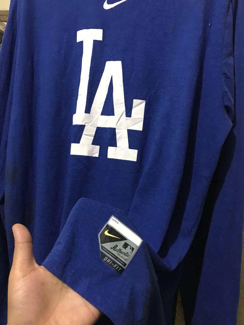 los Angeles Dodgers NIKE Dri-fit shirt long sleeve, Men's Fashion