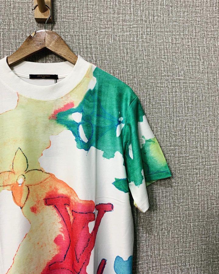 Louis Vuitton Multicolor Watercolor T-Shirt, Men's Fashion, Tops & Sets,  Tshirts & Polo Shirts on Carousell