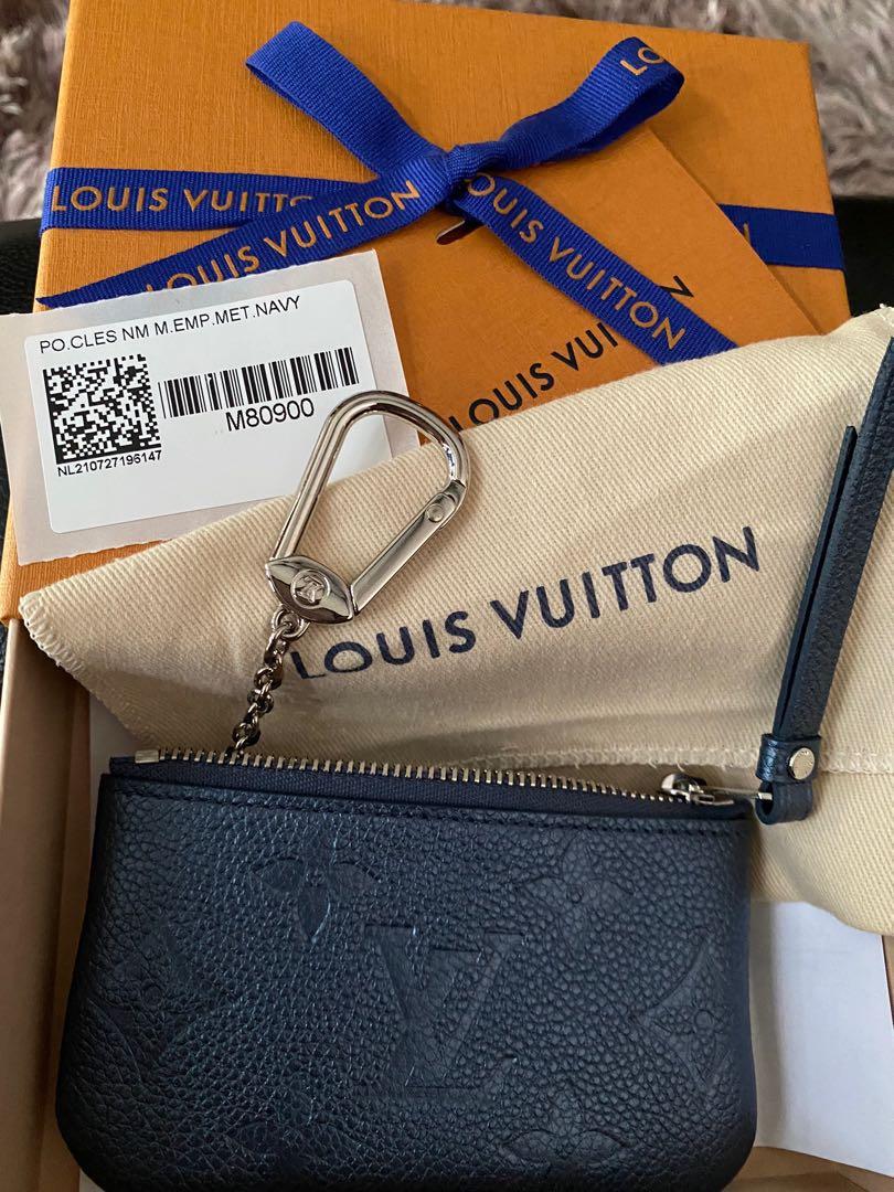Louis Vuitton Large Black Epi Leather Key Pouch NM Pochette Cles