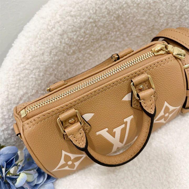 Louis Vuitton - Authenticated Félicie Handbag - Leather Beige for Women, Very Good Condition