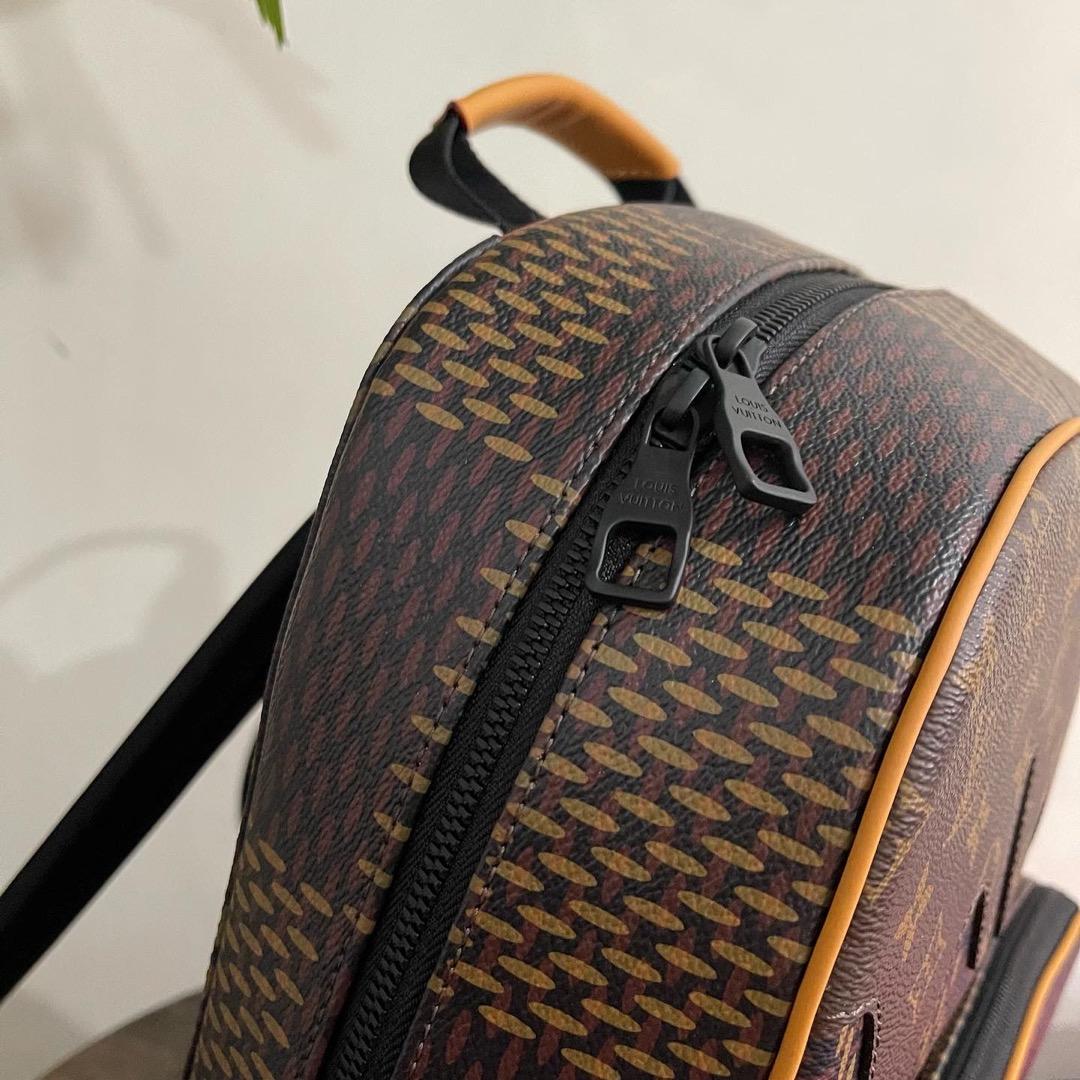 LOUIS VUITTON LOUIS VUITTON x NIGO Rucksack Backpack N40380 Damier Giant  Canvas Used Unisex LV N40380