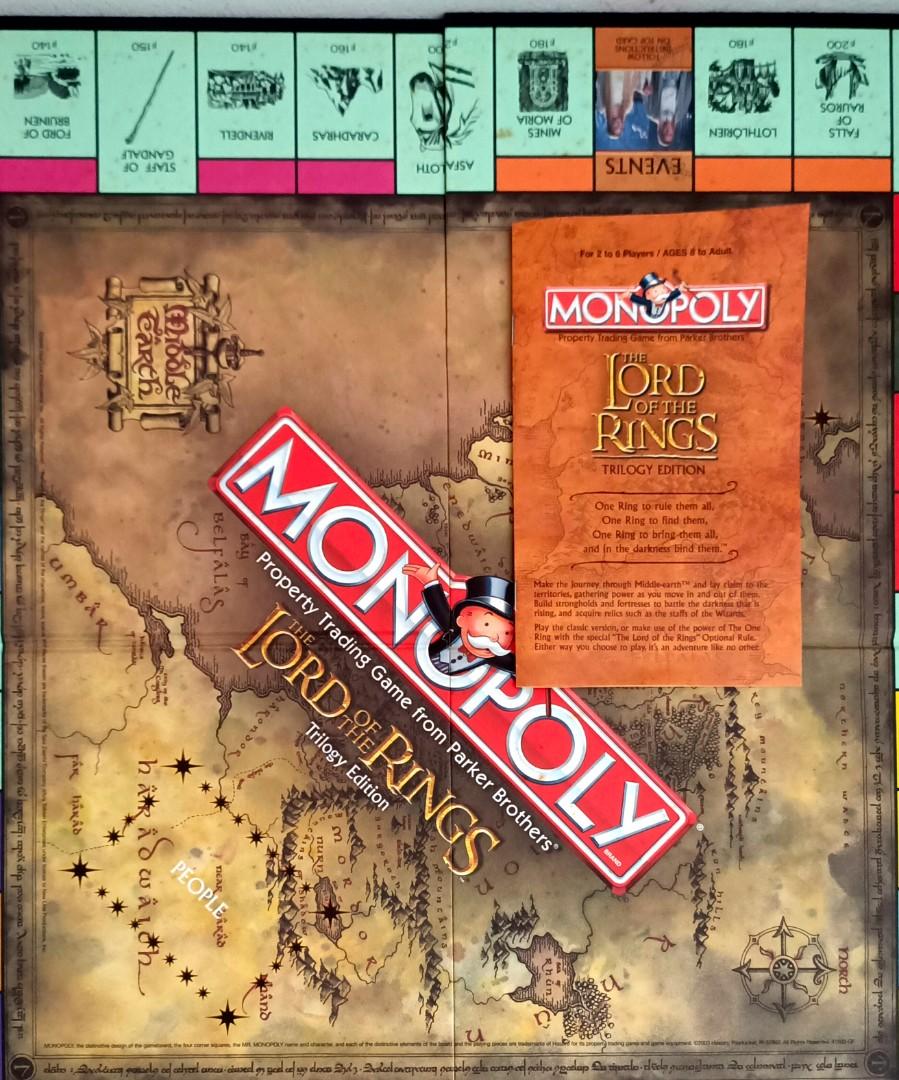 Monopoly Lord of the Rings, Hobbies & Toys, Toys & Games on Carousell