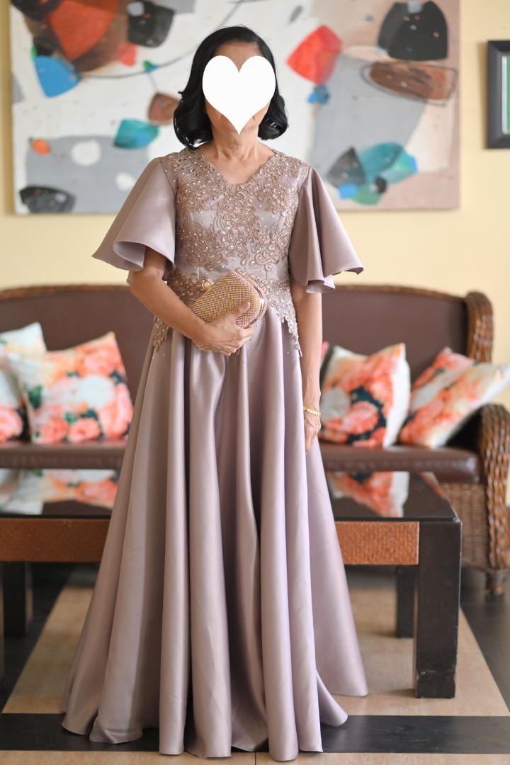 Long gown for ninang top