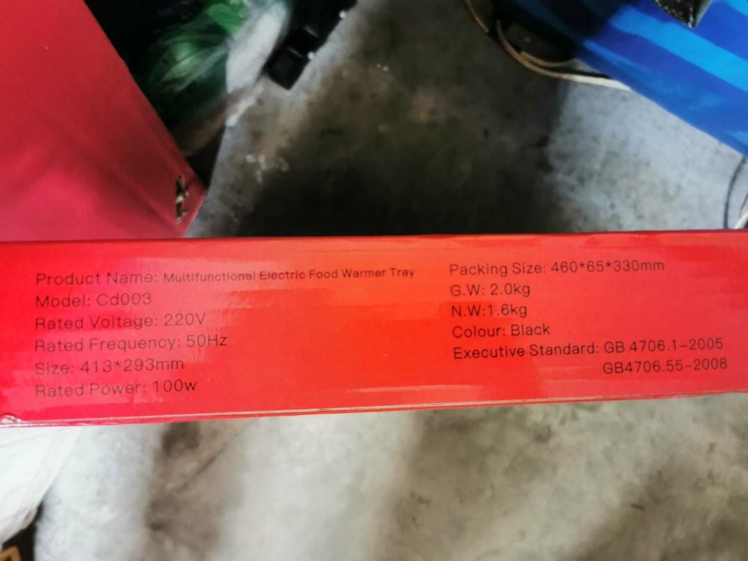 Multifunctional Electric Food Warmer Tray, TV & Home Appliances