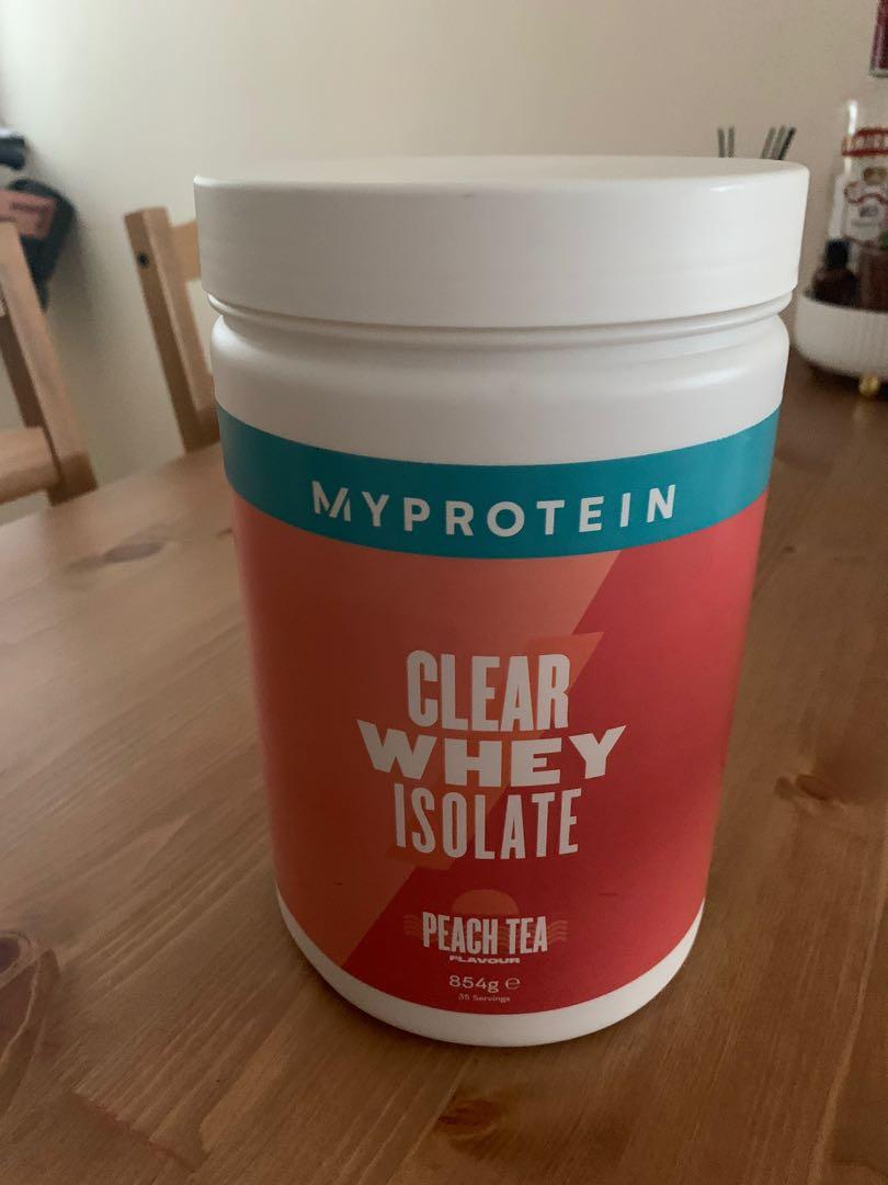 Myprotein Clear Whey Isolate (Peach Tea Flavour), 健康及營養食用品, 健康補充品, 健康補充