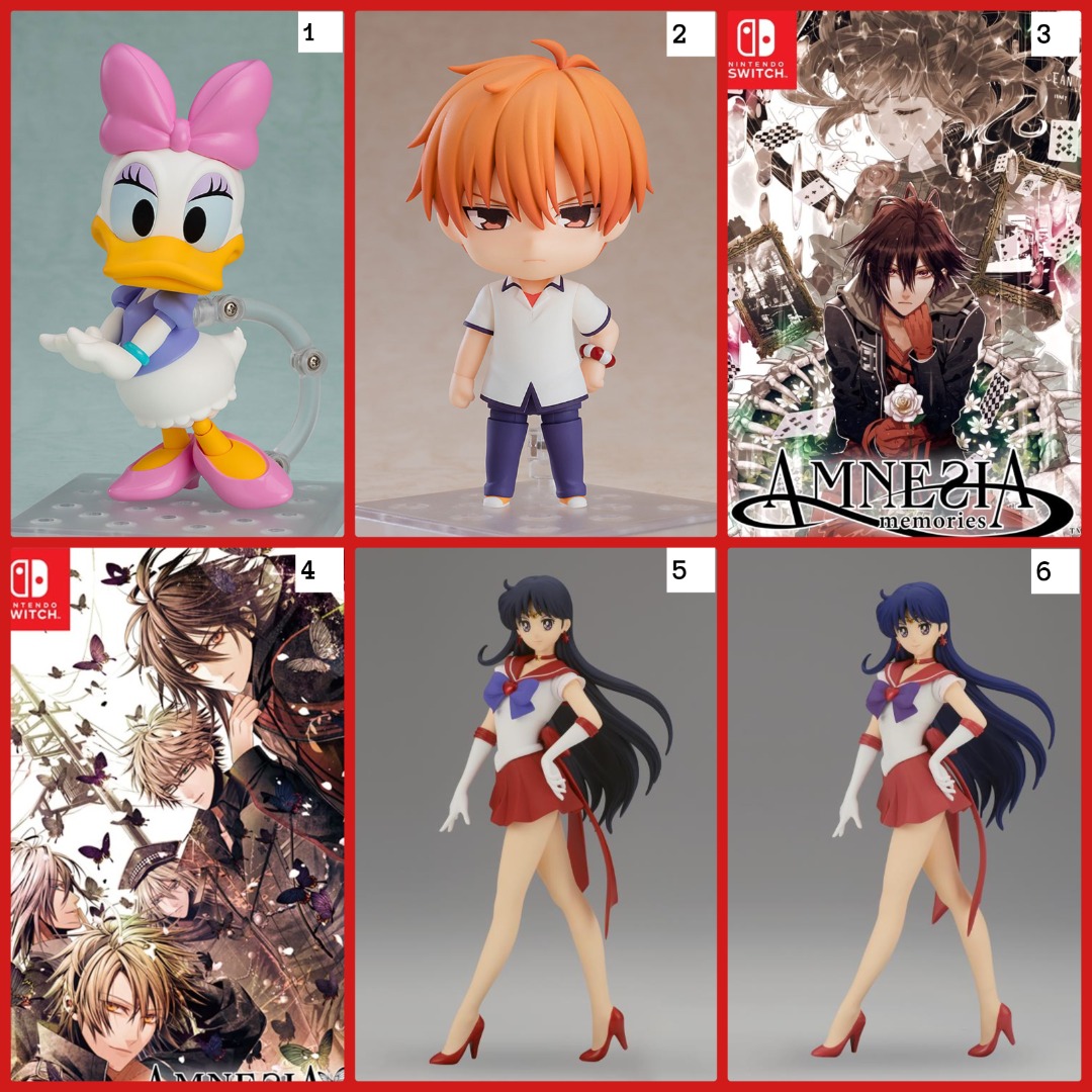 Nendoroid Daisy Duck Nendoroid Fruits Basket Kyo Soma Amnesia