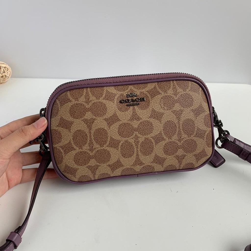 Sadie crossbody clutch in colorblock signature canvas cheap
