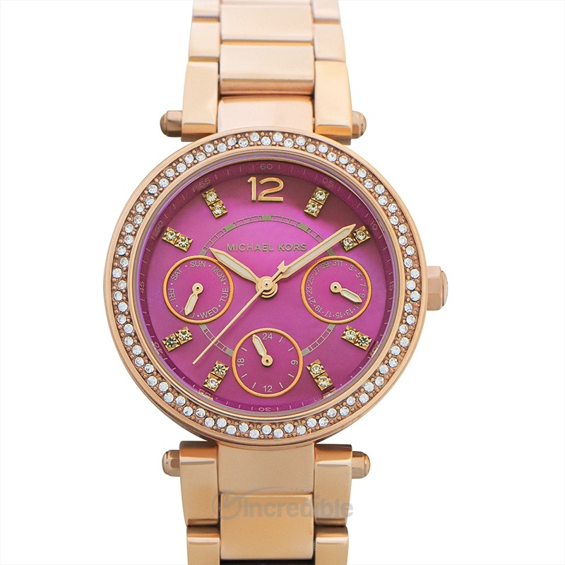 NEW Michael Kors collectionName Quartz Purple Dial Stainless