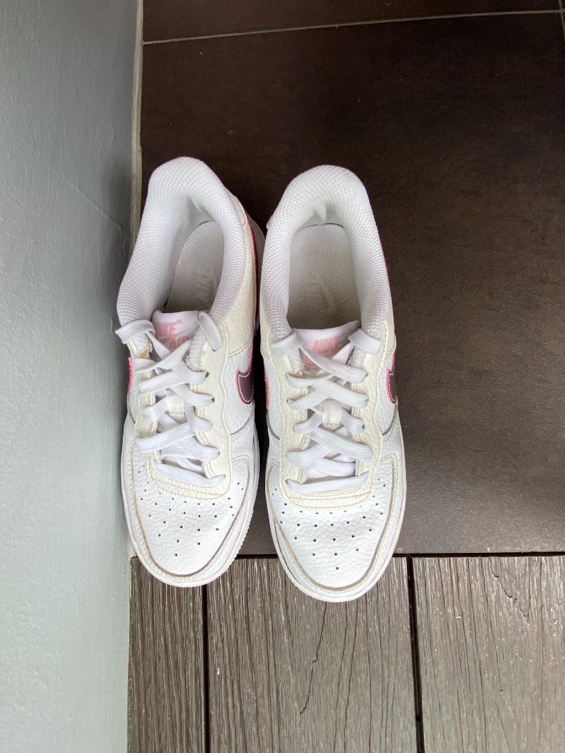 Nike Air Force Big Kids Pink Glaze Swoosh Next in Nature series