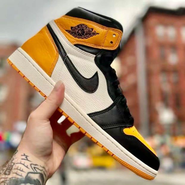 Nike air jordan 1 yellow 2025 toe