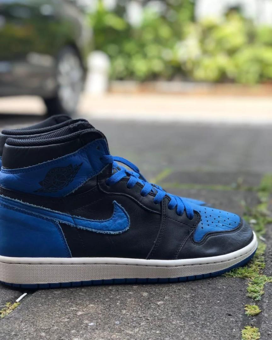 Nike Air Jordan Blue, Fesyen Pria, Sepatu , Sneakers di Carousell