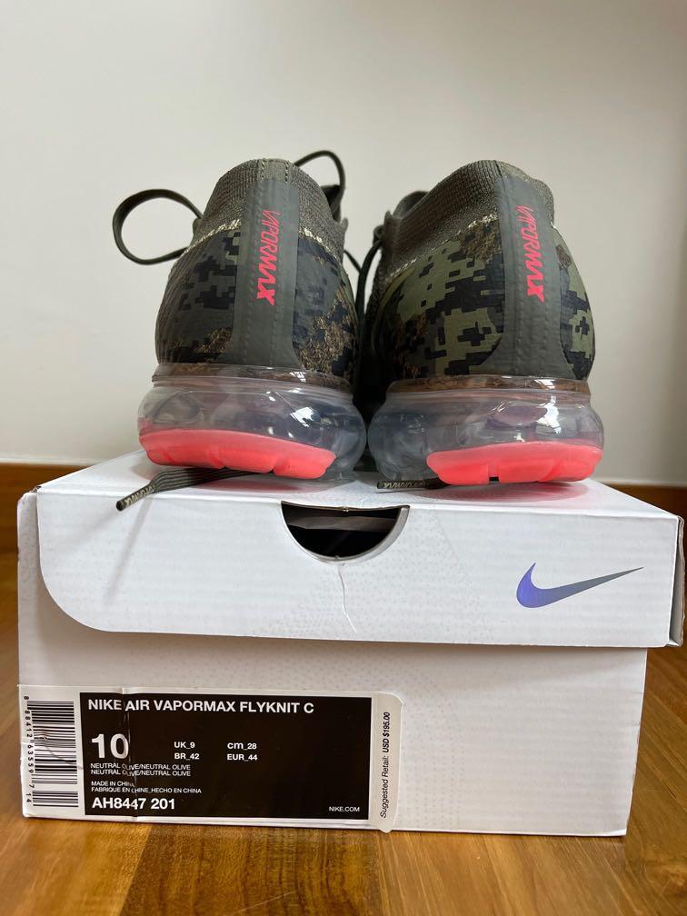 Nike Air Vapormax Flyknit Camo Men s Fashion Footwear Sneakers