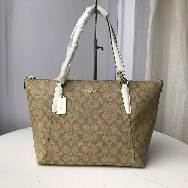 sale Original F58318 Coach Siganture Ava Top Zip Tote Bag Barang