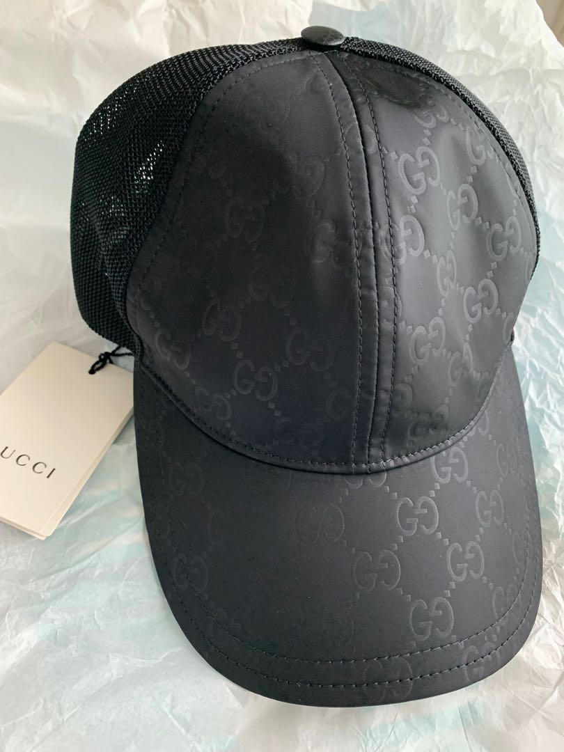 Original GUCCI Nylon Hat/Cap, Luxury, Accessories on Carousell