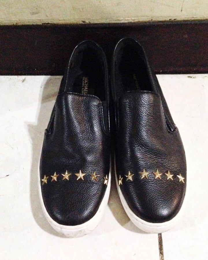 Original Michael Kors Keaton Star Sneakers Slip-Ons Shoes - Black Genuine  Leather - SIZE 6 to , Women's Fashion, Footwear, Sneakers on Carousell
