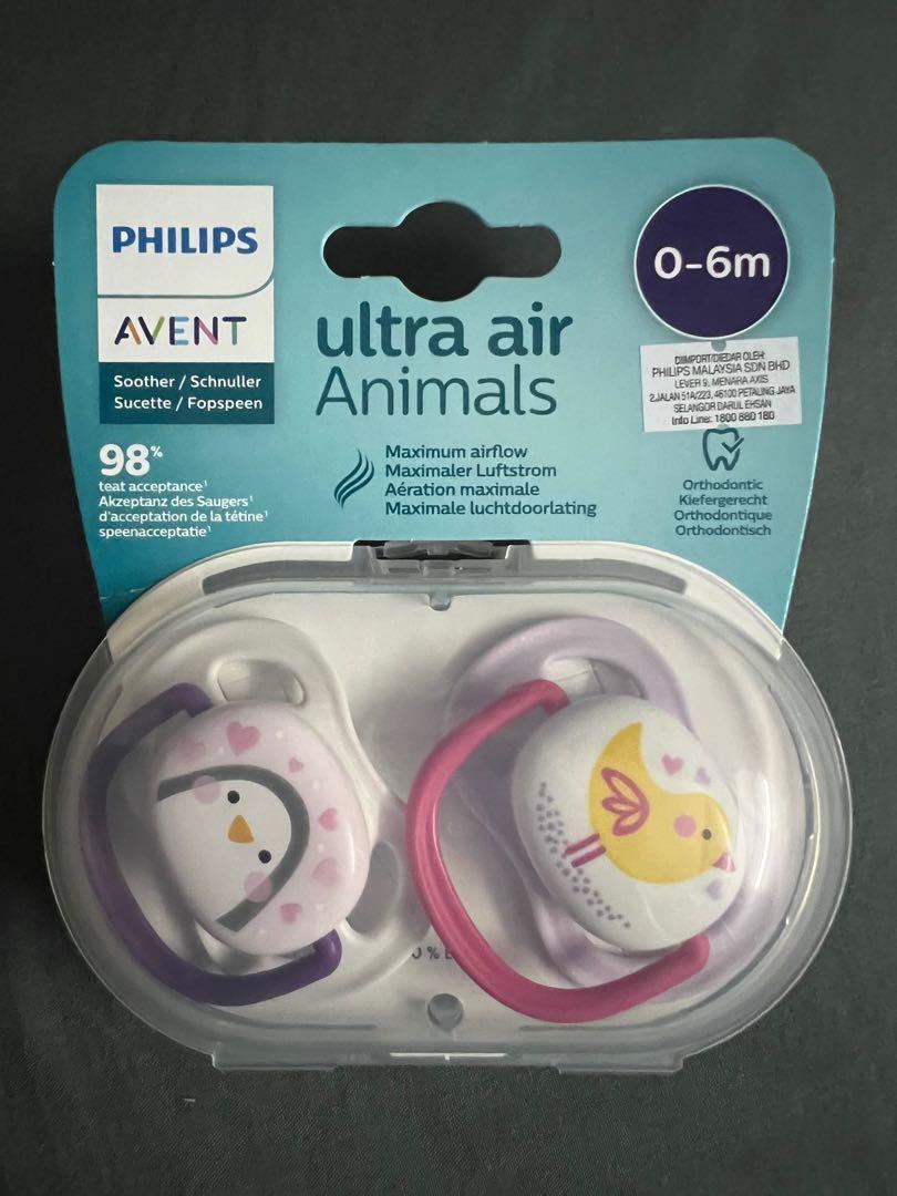 AVENT SUCETTE ULTRA AIR 0-6M ANIMAUX X2