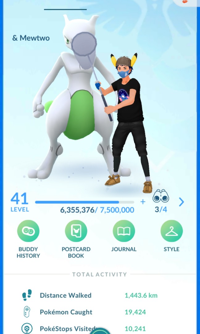 POKEMON GO LV41 WITH SHINY MEWTWO, SHINY DITTO, SHINY CELEBI